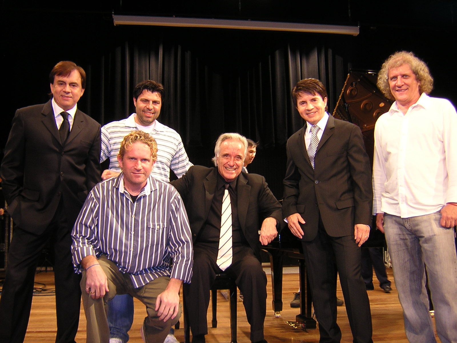Foto di gruppo dall’archivio del DVD alla Sala São Paulo