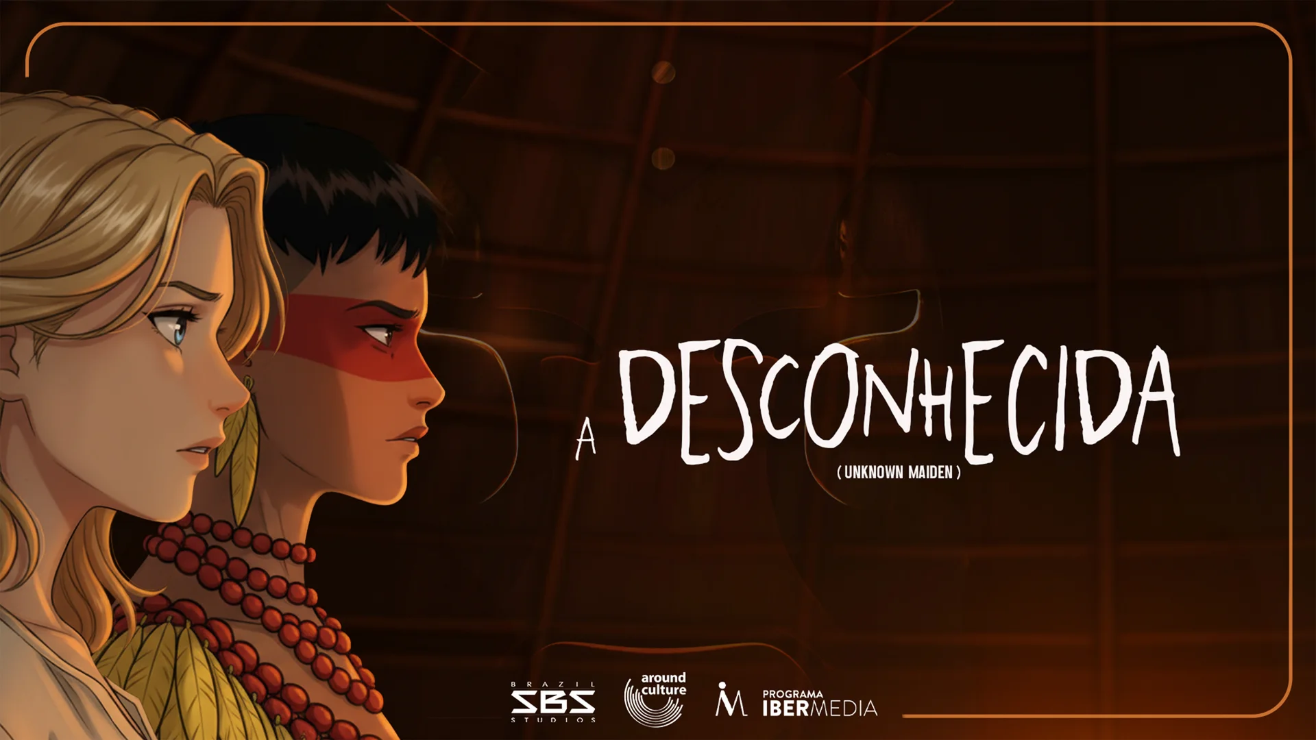 Locandina di A Desconhecida con Helena e Kereju di profilo